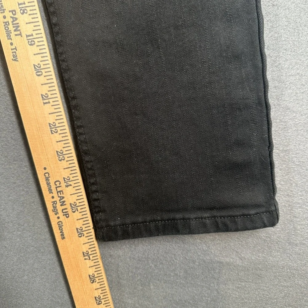 RSQ Jeans Mens 32x30‎ Black Denim Stretch Low Rise 5-Pockets Slim Straight Leg